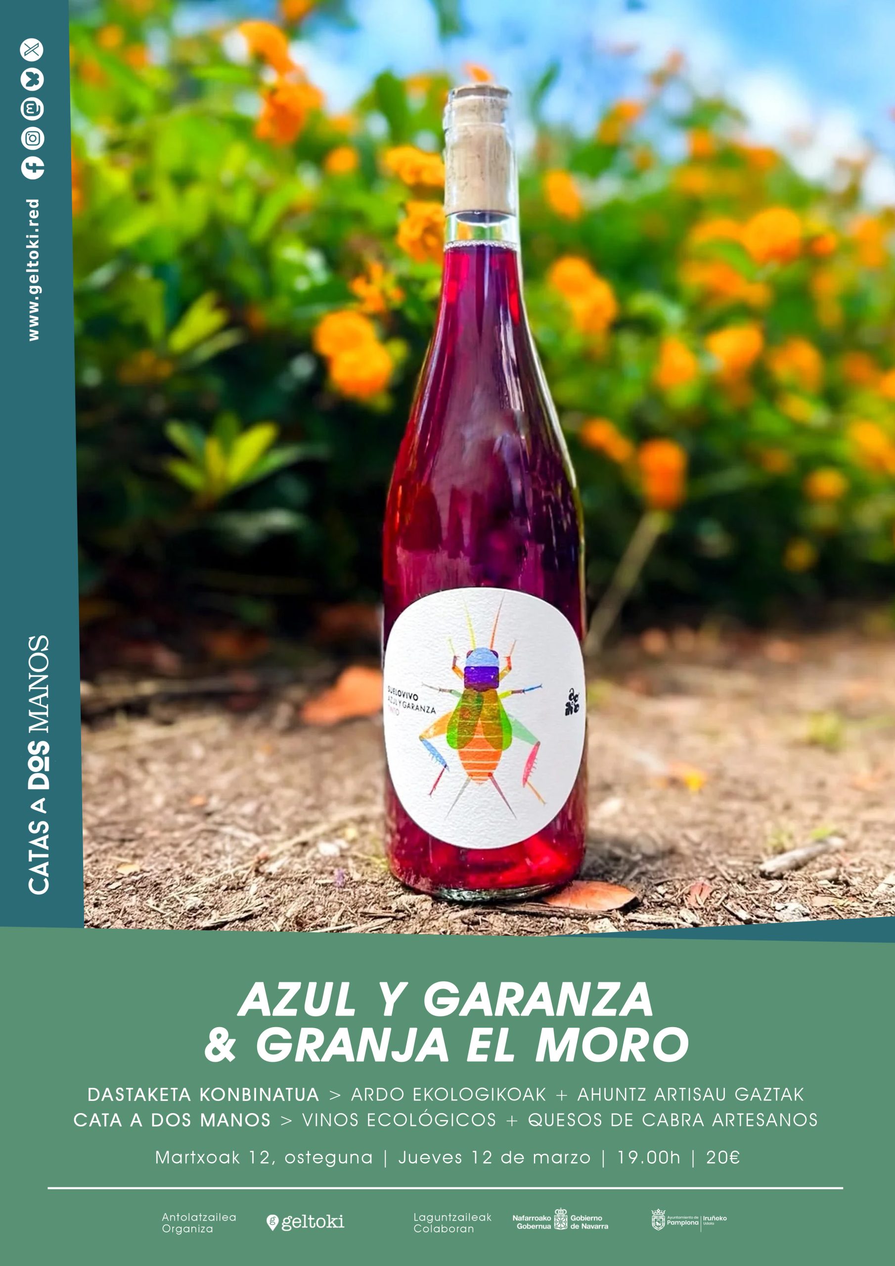 Geltoki Kultura | Catas a dos manos | Ekoizletik ahora | Azul y Garanza & Granja El Moro