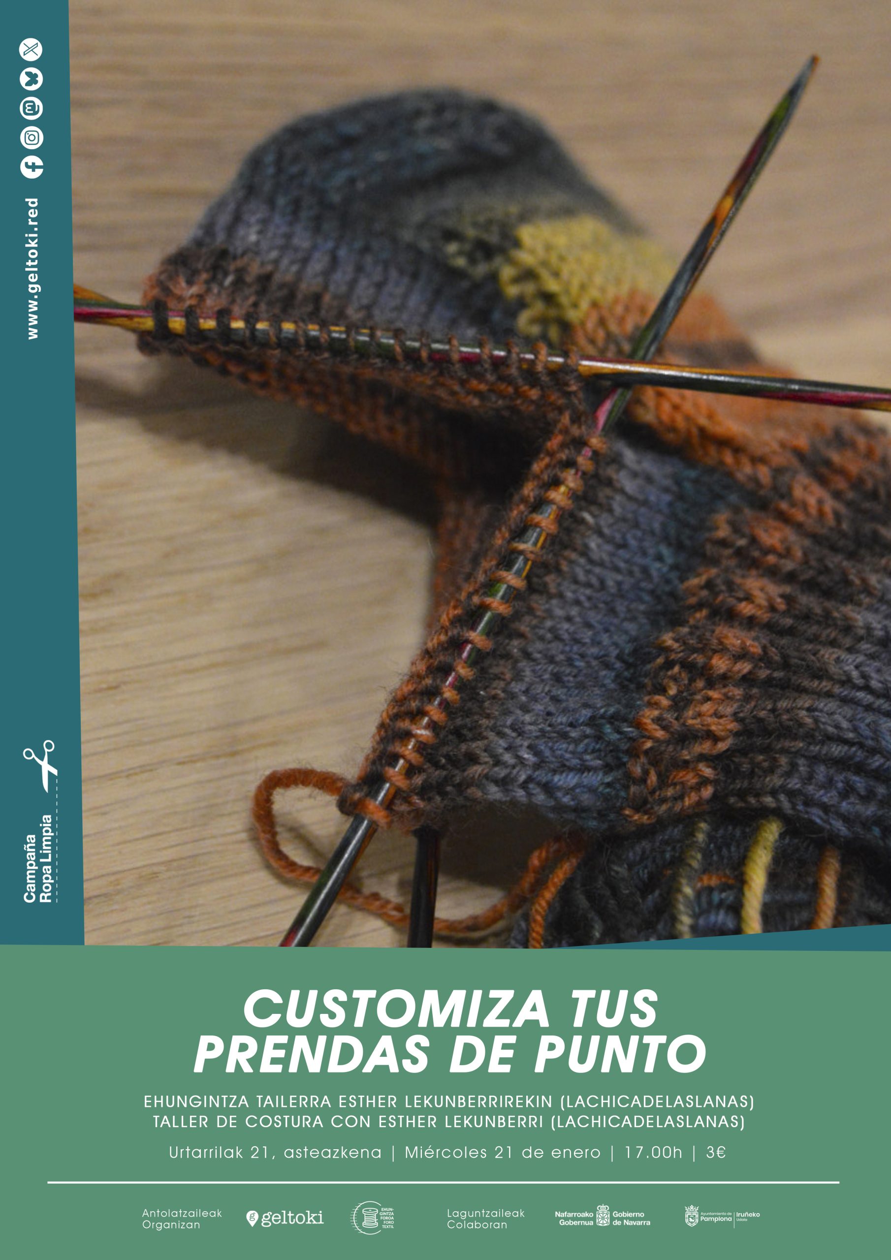 Geltoki Kultura | Campaña Ropa Limpia | Taller de costura con conciencia